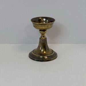 Vintage Gatco solid brass candle holder single w/ spike